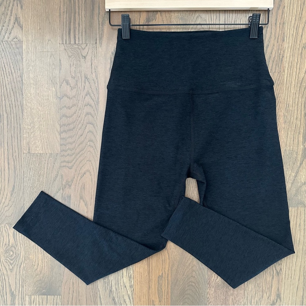 NWOT Beyond Yoga Spacedye High Waisted Midi Legging Darkest Night Size Large